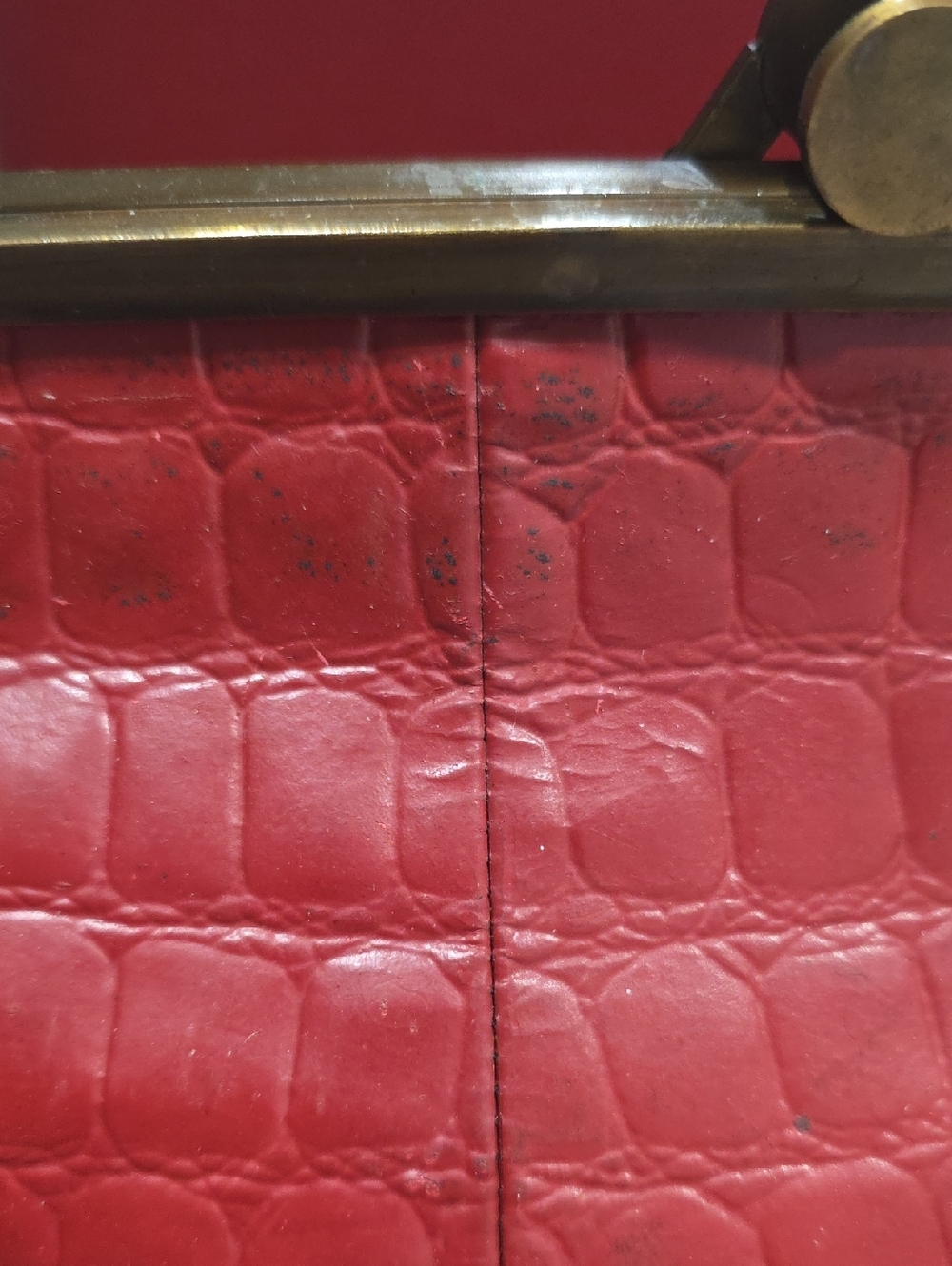 Susan Gail Red Leather Handbag - Picture 8 of 8